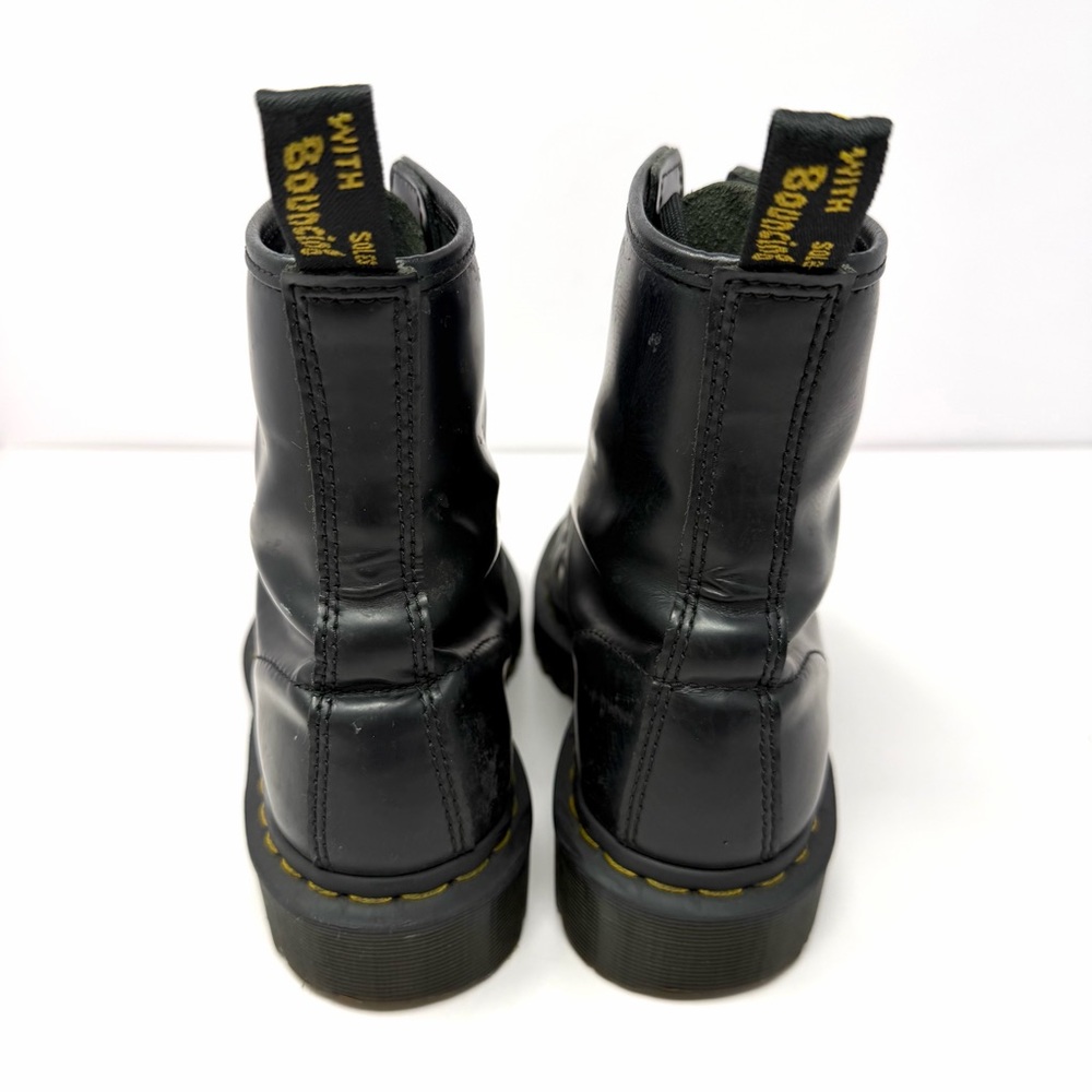 Dr. Doc Martens Women’s Bex 1460 Combat Boots Sz 7 Black Smooth Leather 25345 - Picture 6 of 10